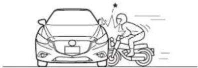 MAZDA 3 Hatchback (2016) - Limites à la détéction de collision latorale: - 2