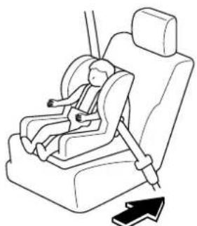 MAZDA 3 Hatchback (2016) - Installation du système de dispositif de sécurité pour enfant sur le siège du passager avant (avec système de classifi cation de l'occupant du siège du passager avant) - 1