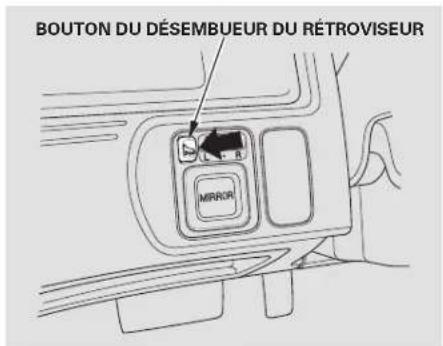 Honda Civic Hatchback (2004) - Réglage des rétroviseurs électriques - 2