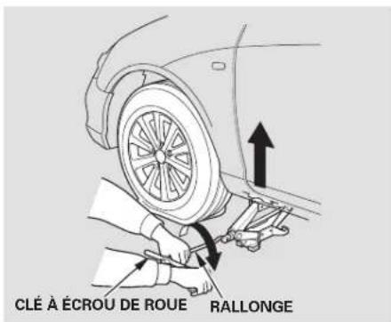 Honda Civic Hatchback (2004) - Changement d'un pneu creve - 2