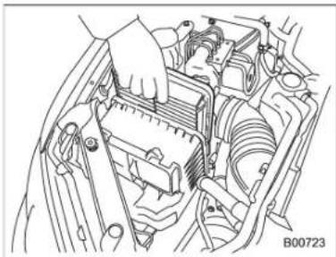SUBARU Impreza WRX (2012) - ■ Remplacementdel 'élément dufiltreaair - 3