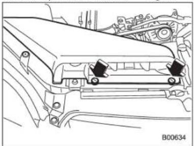 SUBARU Impreza WRX (2012) - ■ Remplacementdel 'élément dufiltreaair - 1