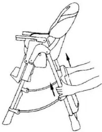 Topmark Jaden T2081 - To fold the highchair - 1