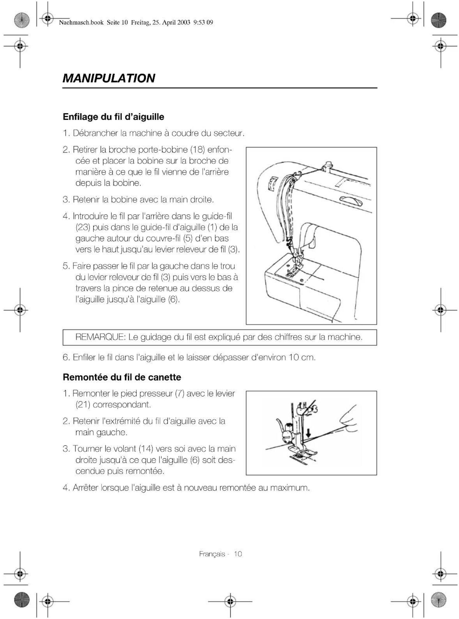 Victoria FY700 - Remise en place de la boite à canette - 6