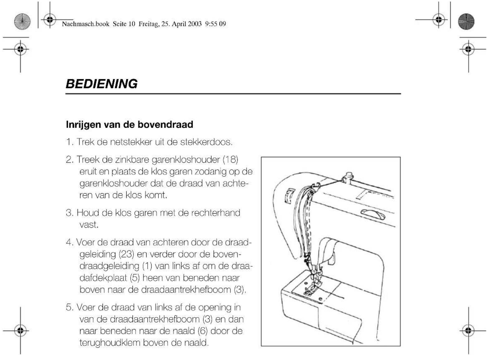 Victoria FY700 - Verwijderen/inzetten van de spoelhuls - 6