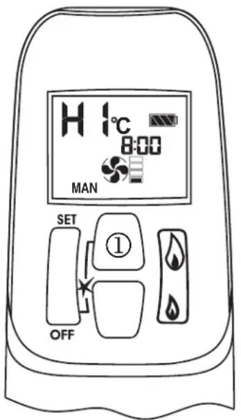 WANDERS Square 60 G - Instellen van de vlamhoogte - 1