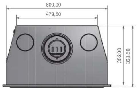 WANDERS Square 60 G - Technische tekeningen / Technical drawings / Dessins techniques / Technische Zeichnungen - 1