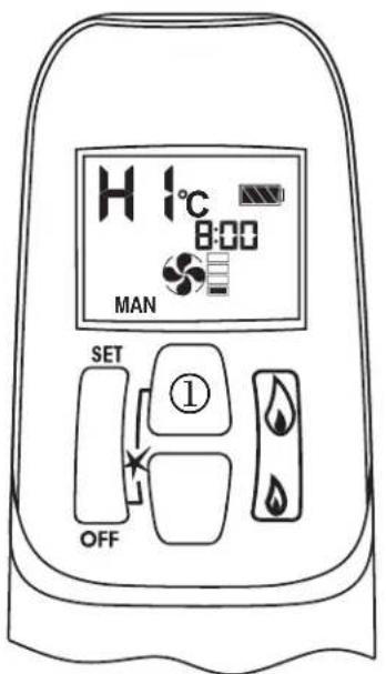 WANDERS Square 60 G - Setting the height of the flames - 1