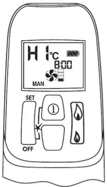 WANDERS Square 60 G - Einstellen der Flammenhöhe - 1