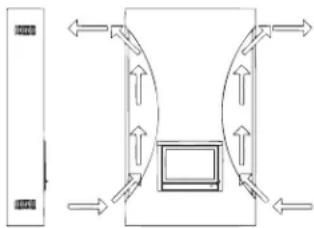 WANDERS Square 60 G - Wanders rat immer Schornsteinentlüftung für Einbau- und Einsatzzöfen. - 1