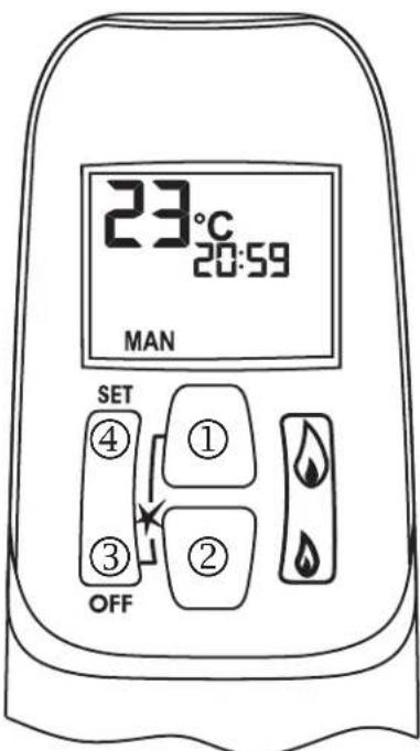 WANDERS Square 60 G - Setting the remote control handset - 2