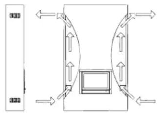 WANDERS Square 60 G - Wanders conseille toujours l'évacuation des fumées par cheminée pour les poêles à encastrer. - 1