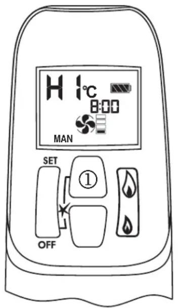 WANDERS Square 60 G - Installation de la hauteur de la flamme - 1