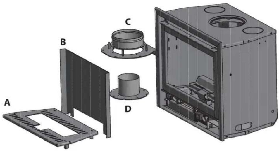 WANDERS Square 60 G - Removing the flue collar - 2