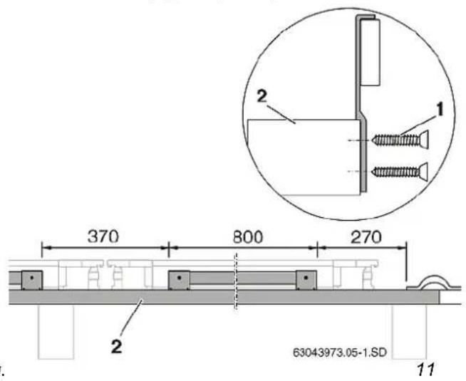 Junkers FKT1 - Monter les sécurités anti-gissement sur le premier lattis supplémentaire - 1