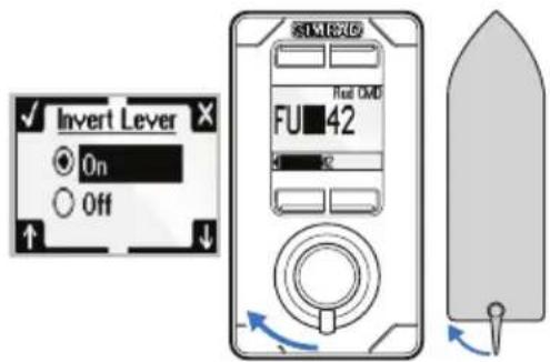SIMRAD QS80 - Modification de la direction de gouvernail - 2