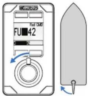 SIMRAD QS80 - Modification de la direction de gouvernail - 1