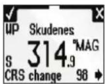 SIMRAD QS80 - Modification du cap pilote/cap - 2