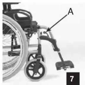 Invacare Esprit Action NG - Potences repose-pieds - 1