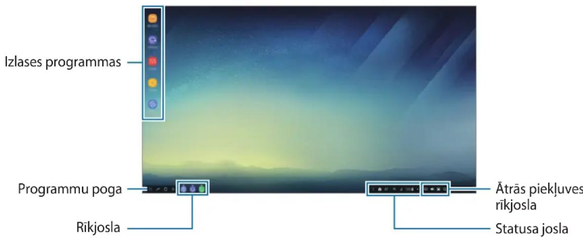 SAMSUNG DeX Station EEMG950 - Sakuma ekrana lietošana - 1