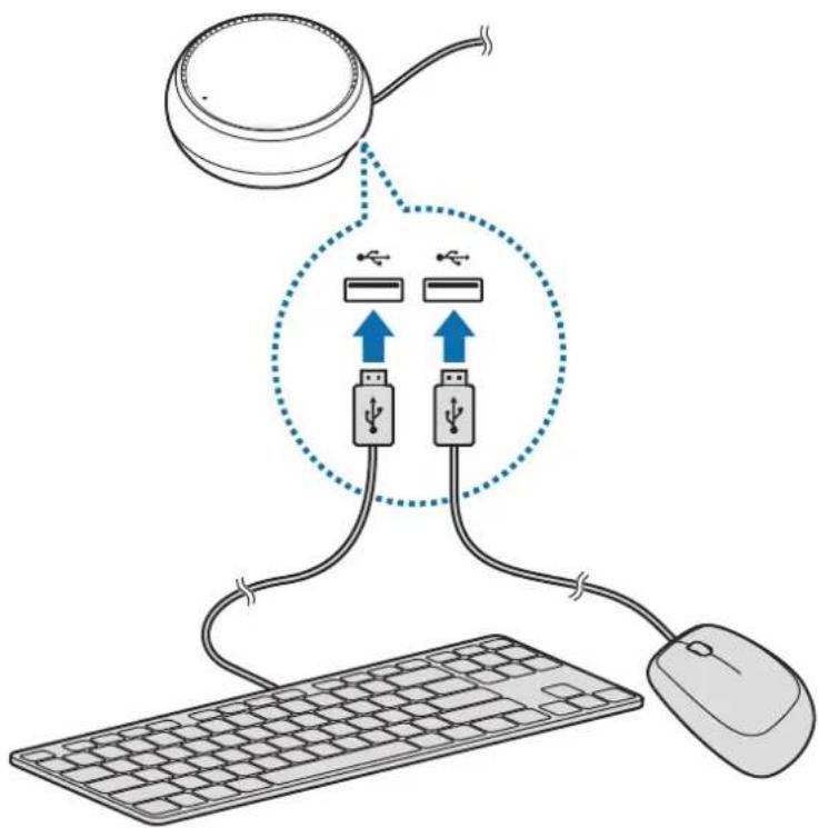 SAMSUNG DeX Station EEMG950 - Établir une connexion à l'aide d'un câble - 1