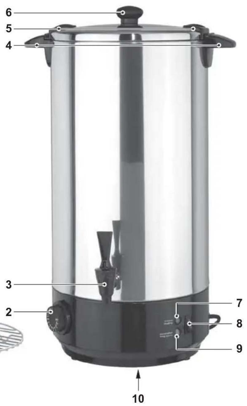 GlobalTronics GTGWK01 - Teile und Bedienelemente - 1