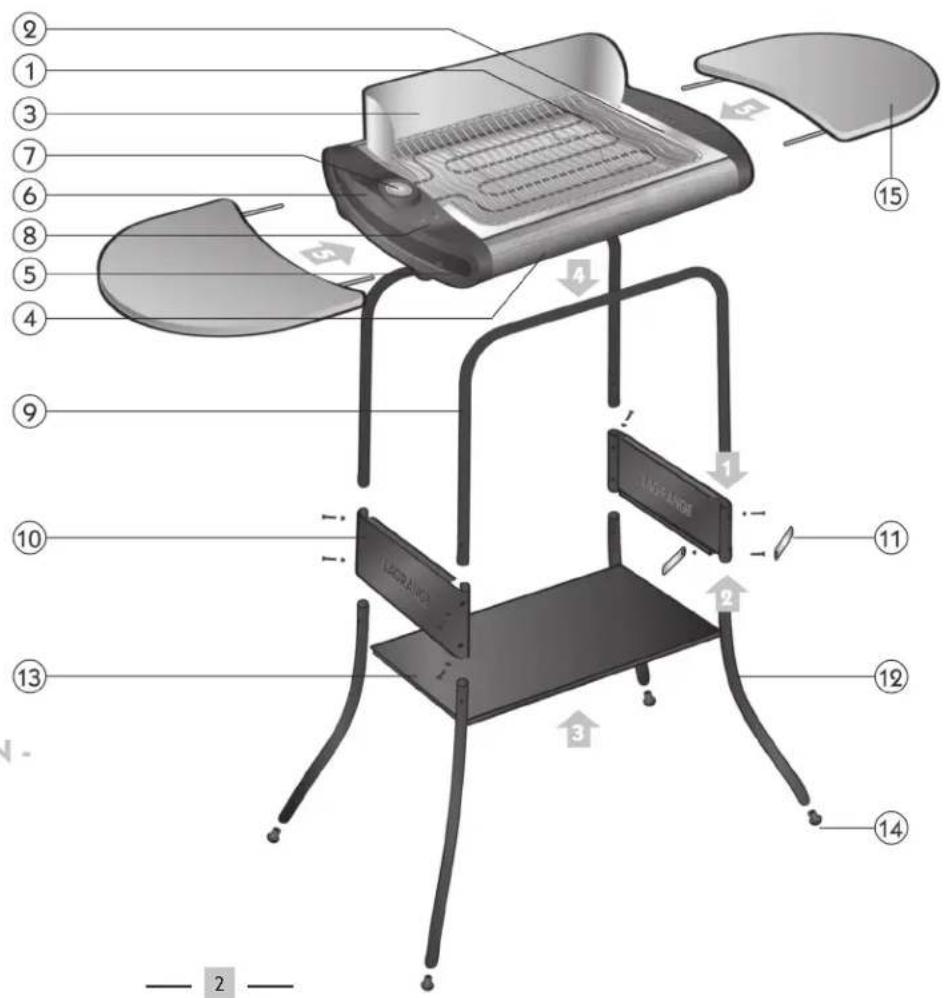 Maybaum Standgrill BG 720 - EINSETZEND DER ABLAGEN - 2