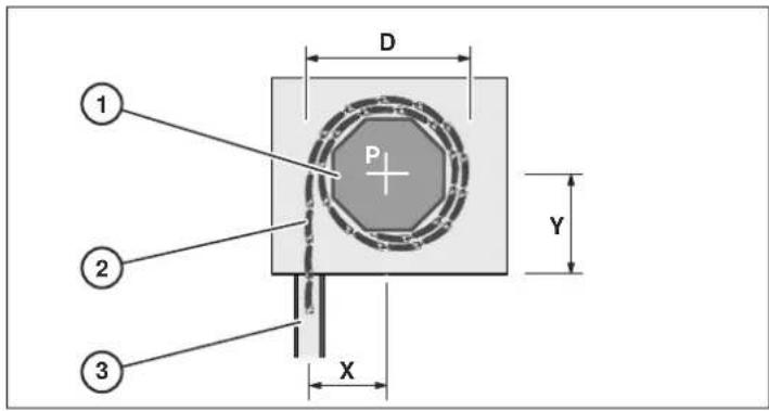 Superrollo RM10MS - D diameter van het opgerolde rolluik - 1