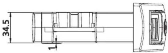 Superrollo GW60 - Dimensions de l'appareil - pose encastrée - 3