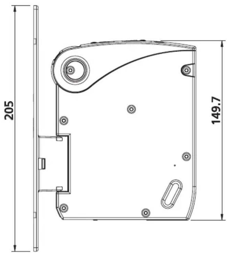 Superrollo GW60 - Dimensions de l'appareil - pose en saillie - 2