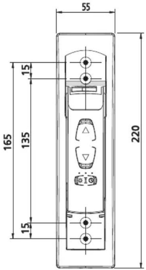 Superrollo GW60 - Dimensions de l'appareil - pose encastrée - 1