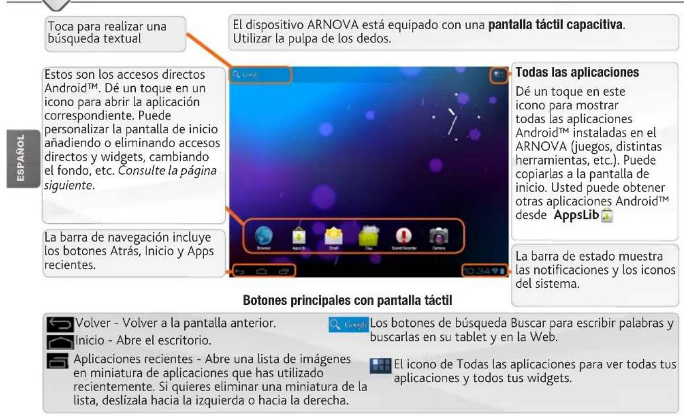 ARCHOS Arnova 10C G3 - EL INTERFAZ DEL ANDROID - 1