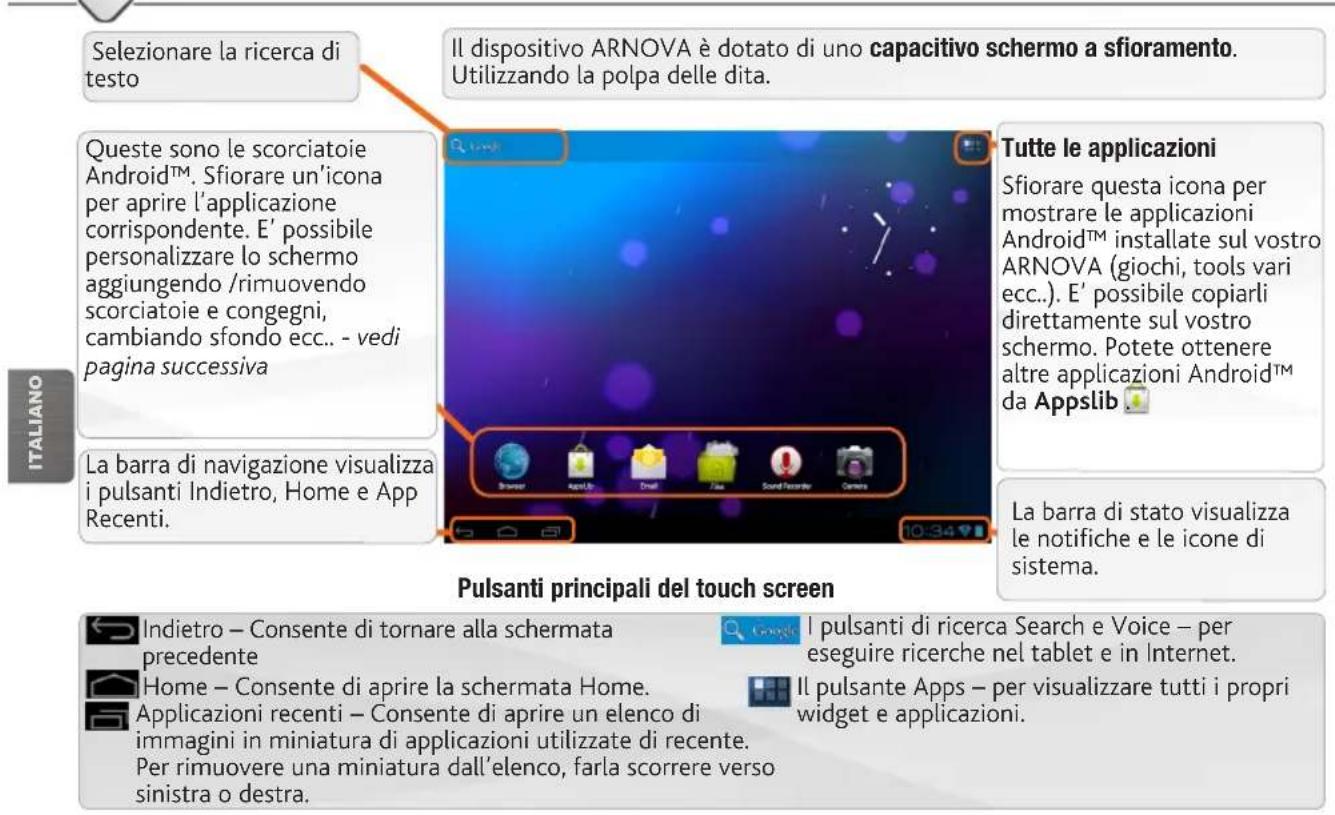 ARCHOS Arnova 10C G3 - INTERFACCIA ANDROID - 1