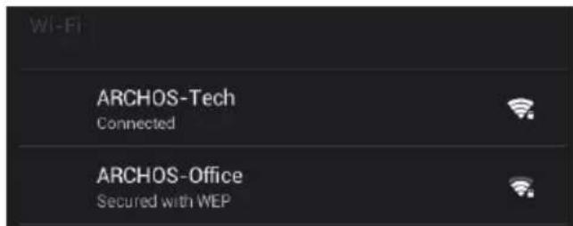 ARCHOS Neon 97 - Connecting to a WiFi Network - 5