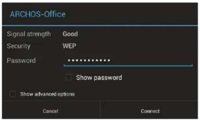 ARCHOS Neon 97 - Ligação a uma rede WiFi - 6
