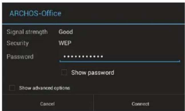 ARCHOS Neon 97 - Connecting to a WiFi Network - 6