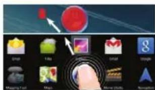 ARCHOS Neon 97 - YdaJIeHHe 3IeMeHTo dOMaUHero 3KpaHa: - 1