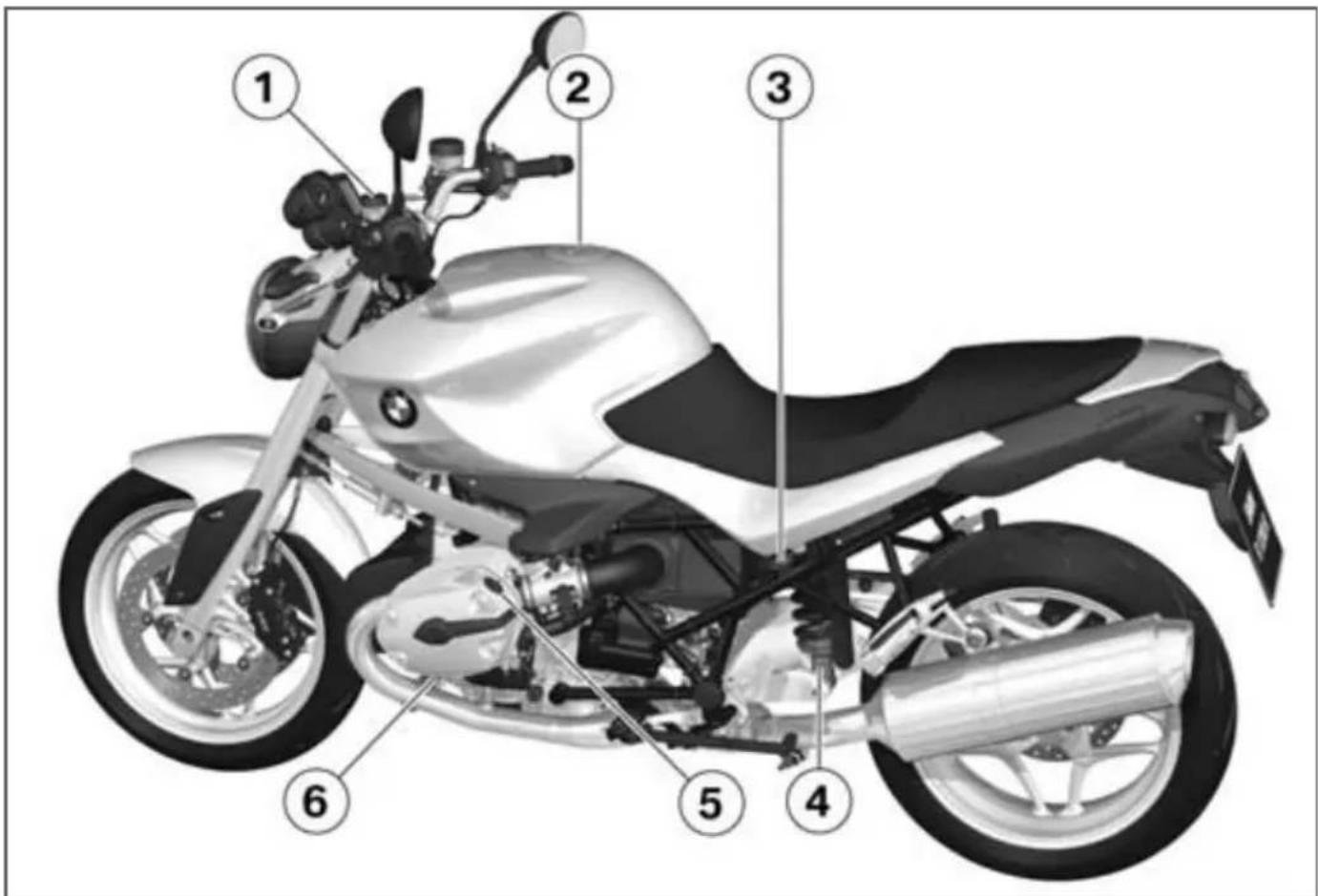 BMW R 1200 R (2008) - 全体圆 - 1