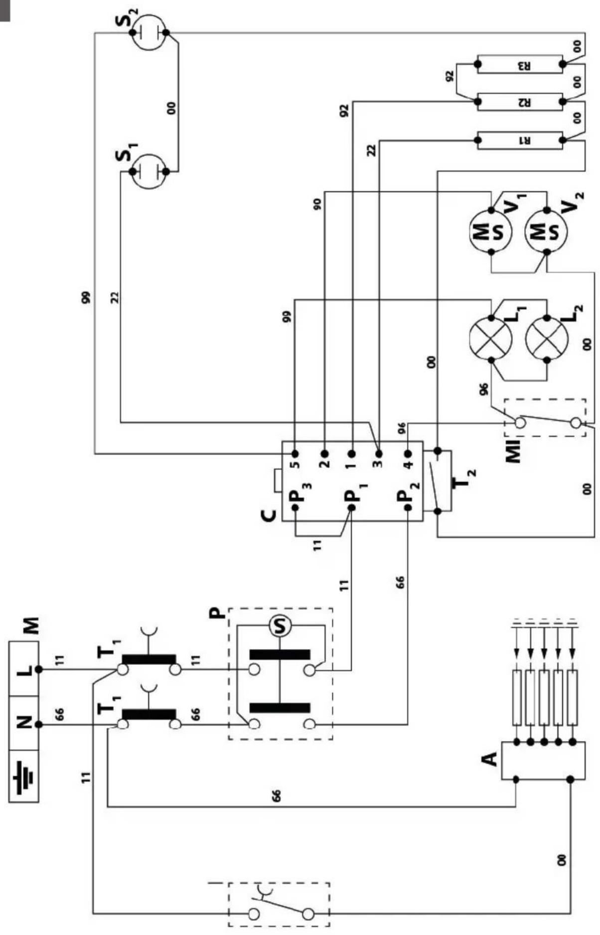 Hendi 225806 - GAS COOKER - 5 BURNERS - 13