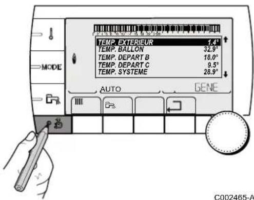 Oertli GMR 3025 CS Condens - Régler le contraste et l'éclairage de l'affichage - 2