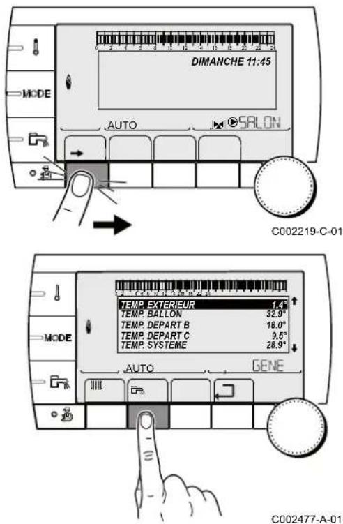 Oertli GMR 3025 CS Condens - Personnaliser le programme ECS ou le programme auxiliaire - 1