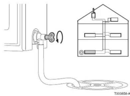 Oertli GMR 3025 CS Condens - Vidange de l'installation - 3