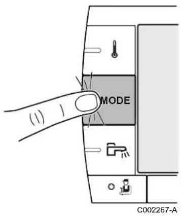 Oertli GMR 3025 CS Condens - Sélectionner le mode de fonctionnement - 1