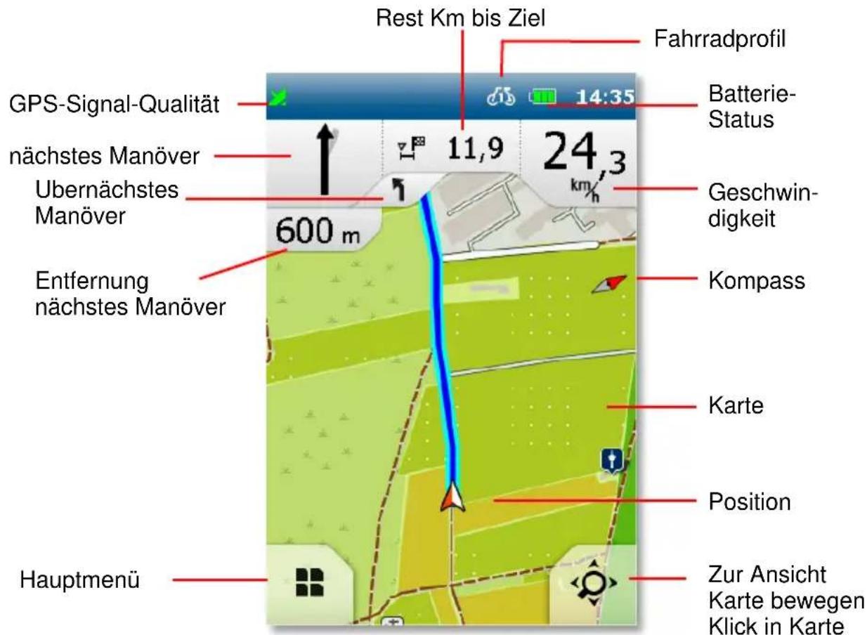 BLAUPUNKT BikePilot2 - Navigationsansicht - 1