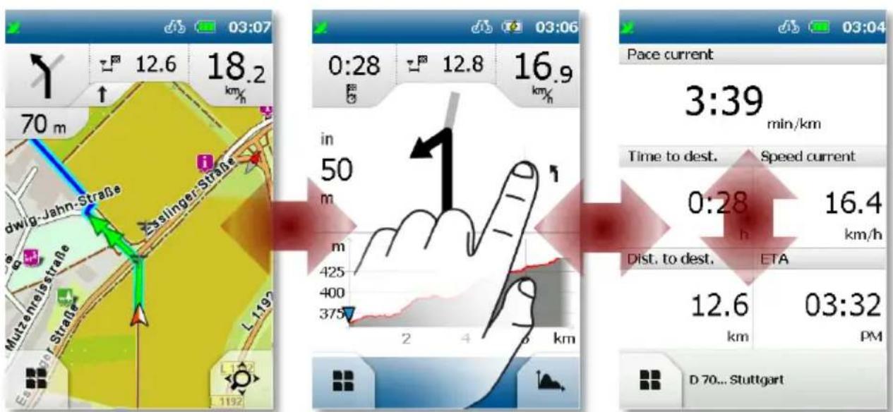 BLAUPUNKT BikePilot2 - Les trois principales applications de BIKEPILOT2 - 1