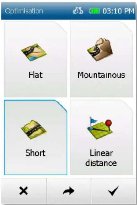 BLAUPUNKT BikePilot2 - Route Options - 1