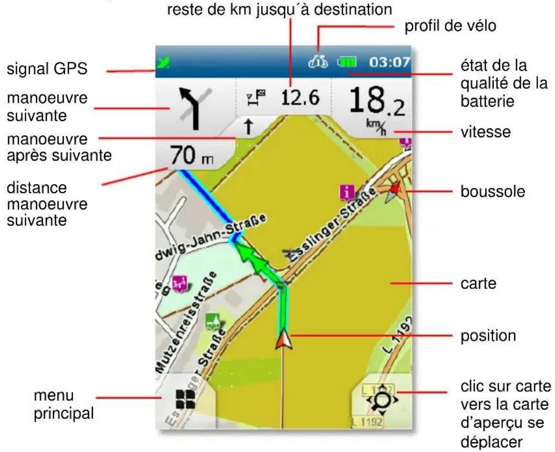 BLAUPUNKT BikePilot2 - Vue de navigation - 1