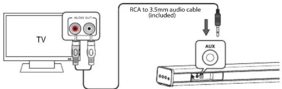 ALTEC LANSING Snow Sound Bar - Use the AUX Socket - 1