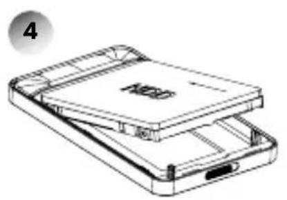 Icy Box IB245C31P - Installation HDD/SSD - 4