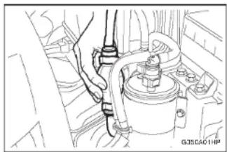 HYUNDAI Terracan (2003) - VIDANGER L'AIR DU SYSTEME DE CARBURANT (Moteur Diesel) - 1
